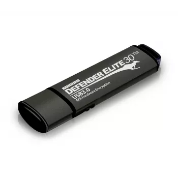 Kanguru Defender Elite30™ USB 3.0 16GB | Sicherer Flash-Speicherstick | FIPS 197 zertifiziert, 256-Bit AES Hardware-Verschlüsselung (XTS-Modus) | TAA-konform |