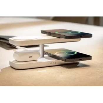 ZENS Quattro Wireless Charger Pro 4 Weiß
