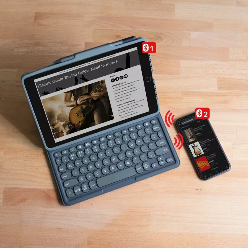 ZAGG Pro Keys Tastatur Universal Bluetooth QWERTY Englisch Grau