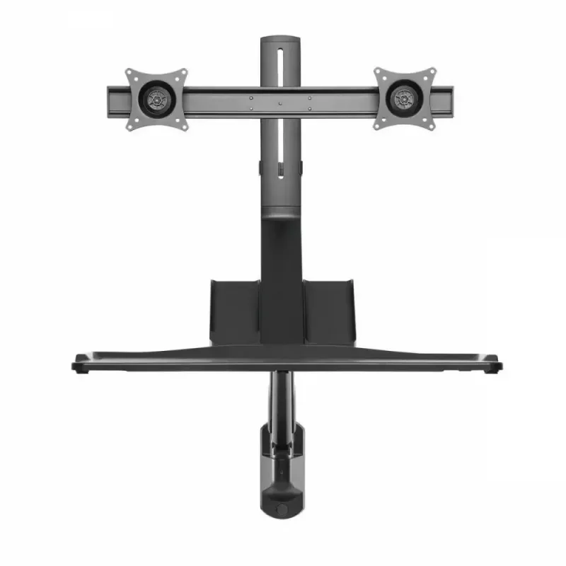 Duale Monitor-Wandhalterung MACLEAN MC-633 Gasdruckfeder für 17 Zoll–27 Zoll Monitore, verstellbare Arme, VESA-kompatibel
