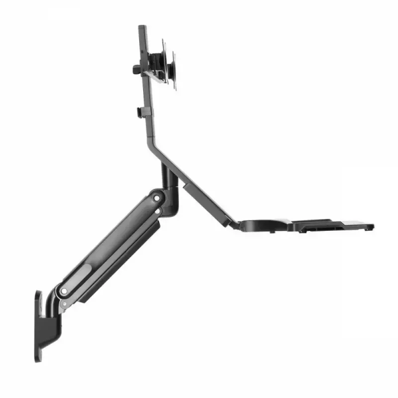 Duale Monitor-Wandhalterung MACLEAN MC-633 Gasdruckfeder für 17 Zoll–27 Zoll Monitore, verstellbare Arme, VESA-kompatibel