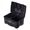 Stapelbare Aufbewahrungsboxen Keter 250927 — Set mit 3 stapelbaren Technopolymer-Organizern mit Rollen und Schloss, 525×694×411 mm, schwarz
