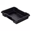 Stapelbare Aufbewahrungsboxen Keter 250927 — Set mit 3 stapelbaren Technopolymer-Organizern mit Rollen und Schloss, 525×694×411 mm, schwarz