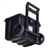 Stapelbare Aufbewahrungsboxen Keter 250927 — Set mit 3 stapelbaren Technopolymer-Organizern mit Rollen und Schloss, 525×694×411 mm, schwarz