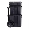 Stapelbare Aufbewahrungsboxen Keter 250927 — Set mit 3 stapelbaren Technopolymer-Organizern mit Rollen und Schloss, 525×694×411 mm, schwarz