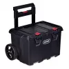 Stapelbare Aufbewahrungsboxen Keter 250927 — Set mit 3 stapelbaren Technopolymer-Organizern mit Rollen und Schloss, 525×694×411 mm, schwarz