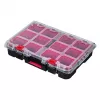 Stapelbare Aufbewahrungsboxen Keter 250927 — Set mit 3 stapelbaren Technopolymer-Organizern mit Rollen und Schloss, 525×694×411 mm, schwarz