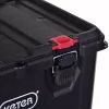 Stapelbare Aufbewahrungsboxen Keter 250927 — Set mit 3 stapelbaren Technopolymer-Organizern mit Rollen und Schloss, 525×694×411 mm, schwarz