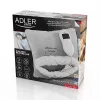 Elektrische Wärmedecke Adler AD 7412 — Fleece-Überwurf für 1 Person, 80 W, 8 Heizstufen, waschbar, Timer, grau