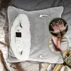 Elektrische Wärmedecke Adler AD 7412 — Fleece-Überwurf für 1 Person, 80 W, 8 Heizstufen, waschbar, Timer, grau