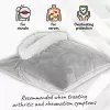 Elektrische Wärmedecke Adler AD 7412 — Fleece-Überwurf für 1 Person, 80 W, 8 Heizstufen, waschbar, Timer, grau