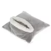 Elektrische Wärmedecke Adler AD 7412 — Fleece-Überwurf für 1 Person, 80 W, 8 Heizstufen, waschbar, Timer, grau