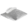 Elektrische Wärmedecke Adler AD 7412 — Fleece-Überwurf für 1 Person, 80 W, 8 Heizstufen, waschbar, Timer, grau