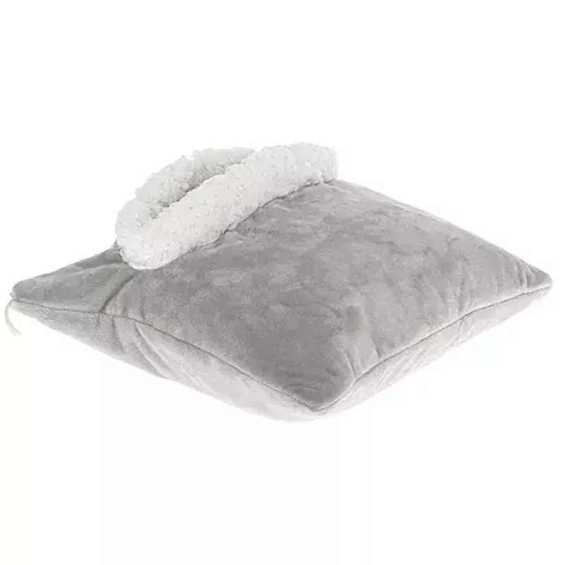 Elektrische Wärmedecke Adler AD 7412 — Fleece-Überwurf für 1 Person, 80 W, 8 Heizstufen, waschbar, Timer, grau