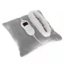 Elektrische Wärmedecke Adler AD 7412 — Fleece-Überwurf für 1 Person, 80 W, 8 Heizstufen, waschbar, Timer, grau