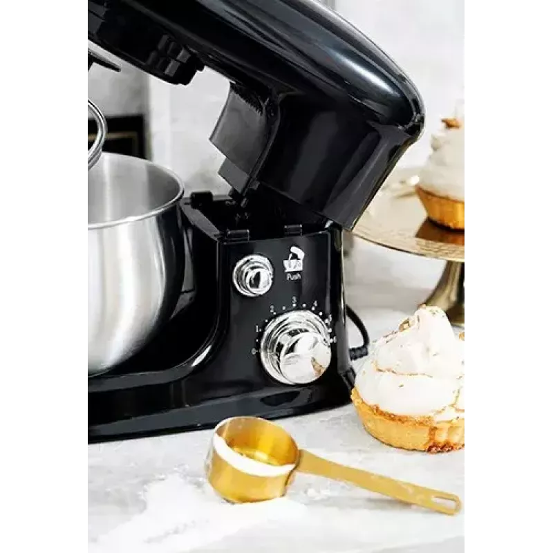 Küchenmaschine Adler AD 4226b — 700 W (max 1200 W), 3 L Edelstahlschüssel, 6 Geschwindigkeiten, Planetenrührwerk
