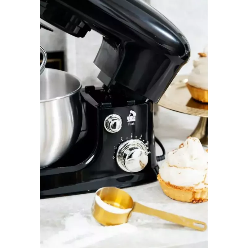 Küchenmaschine Adler AD 4226b — 700 W (max 1200 W), 3 L Edelstahlschüssel, 6 Geschwindigkeiten, Planetenrührwerk