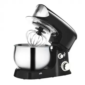 Küchenmaschine Adler AD 4226b — 700 W (max 1200 W), 3 L Edelstahlschüssel, 6 Geschwindigkeiten, Planetenrührwerk