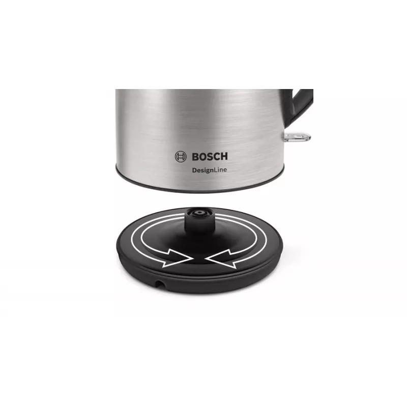 Bosch TWK3P420 Wasserkocher 1,7 l 2400 W Schwarz, Edelstahl