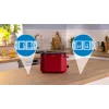 Toaster Bosch TAT2M124 — 2-Scheiben 950 W, rot, Brotzentrierung, Auftauen, Lift