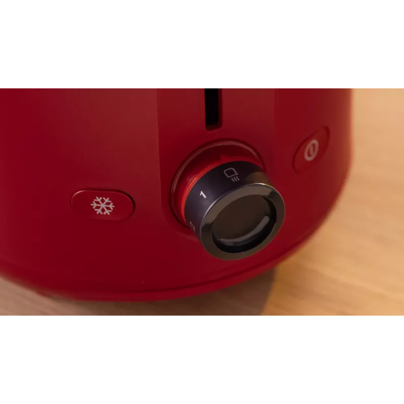 Toaster Bosch TAT2M124 — 2-Scheiben 950 W, rot, Brotzentrierung, Auftauen, Lift