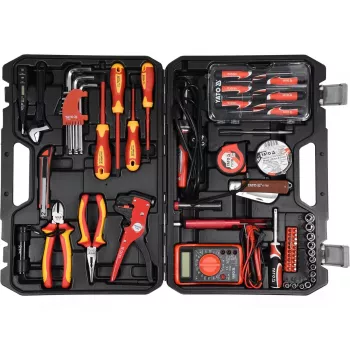 Mechaniker-Werkzeugsatz Yato YT-39009 — 68-teiliger Satz, 1/4-Zoll-Antrieb, schwarzer Koffer