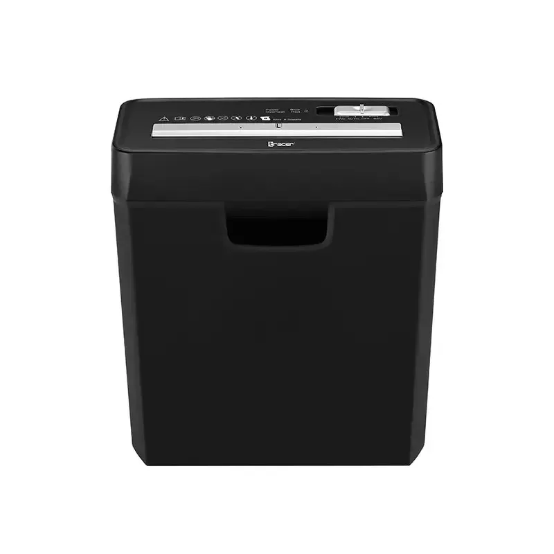 Aktenvernichter TRACER Edge10L Kreuzschnitt, 10-Blatt-Kapazität, 6 mm Schnitt, 10 L Behälter, schwarz