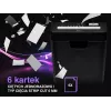 Aktenvernichter TRACER Edge10L Kreuzschnitt, 10-Blatt-Kapazität, 6 mm Schnitt, 10 L Behälter, schwarz