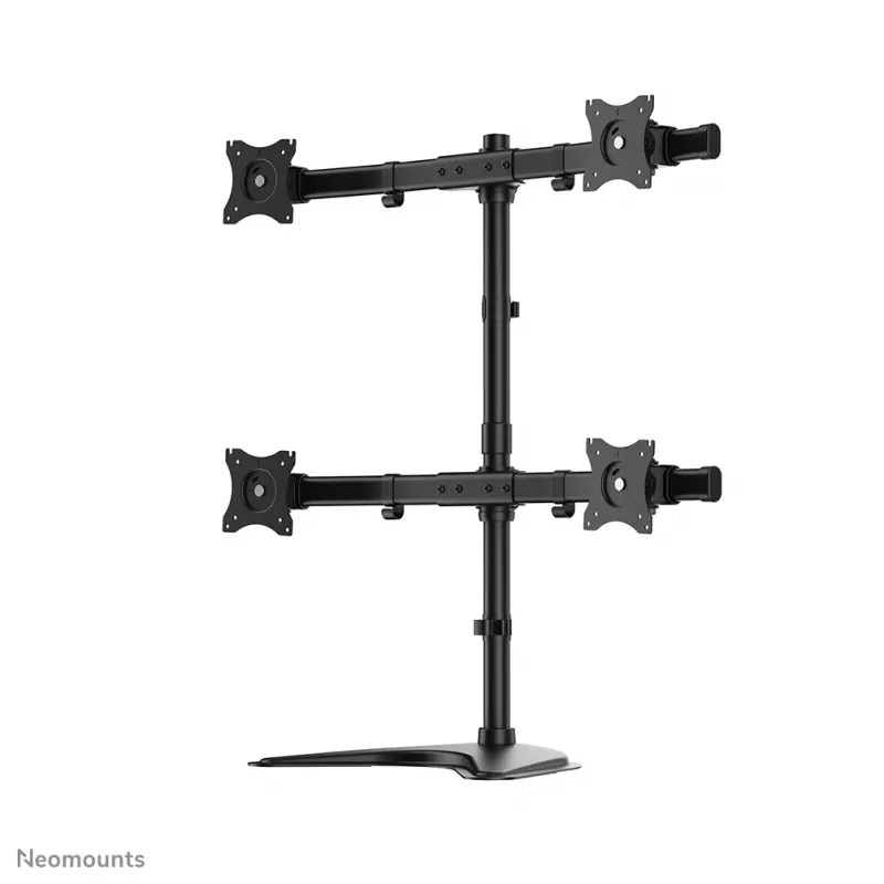 Neomounts NM-D335D4Schwarz Monitorhalterung 10-27 Zoll, Klemme/Freistehend/Tischdurchführung, 8 kg, 25.4 cm (10 Zoll), 68.6 cm (27 Zoll), 100 x 100 mm, Schwarz