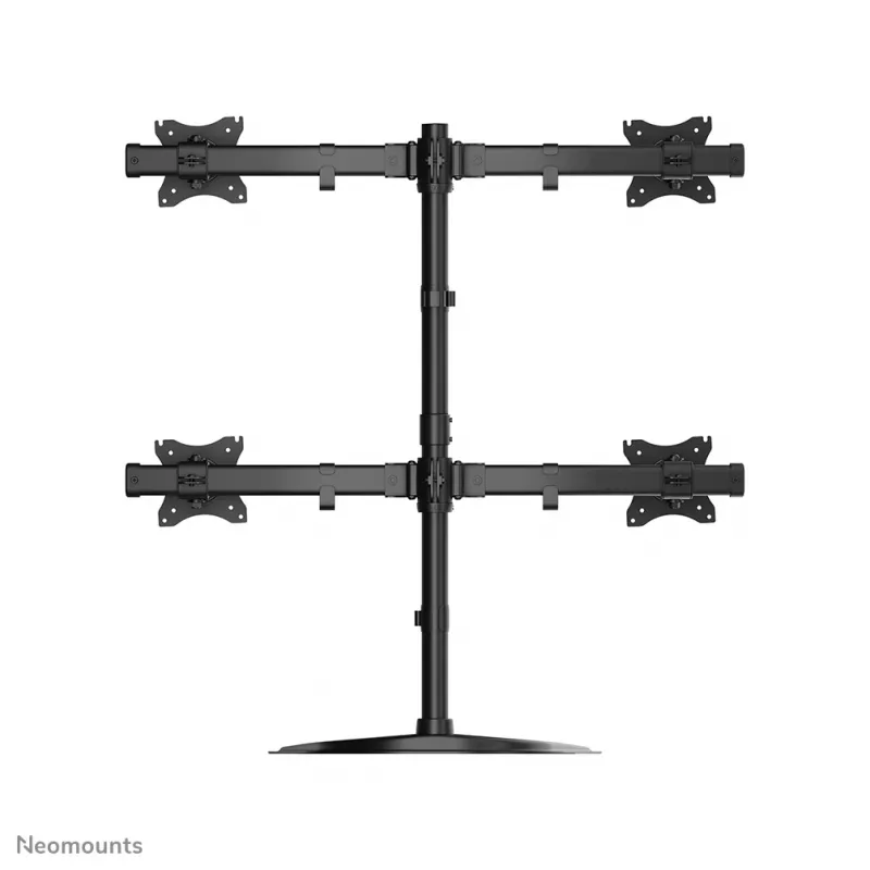 Neomounts NM-D335D4Schwarz Monitorhalterung 10-27 Zoll, Klemme/Freistehend/Tischdurchführung, 8 kg, 25.4 cm (10 Zoll), 68.6 cm (27 Zoll), 100 x 100 mm, Schwarz