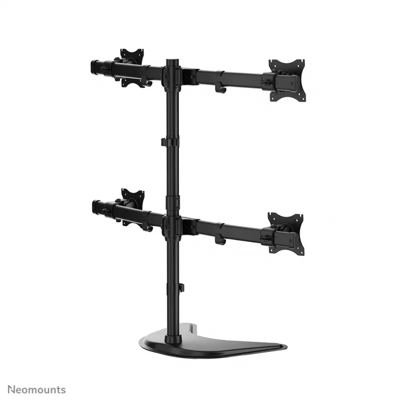 Neomounts NM-D335D4Schwarz Monitorhalterung 10-27 Zoll, Klemme/Freistehend/Tischdurchführung, 8 kg, 25.4 cm (10 Zoll), 68.6 cm (27 Zoll), 100 x 100 mm, Schwarz