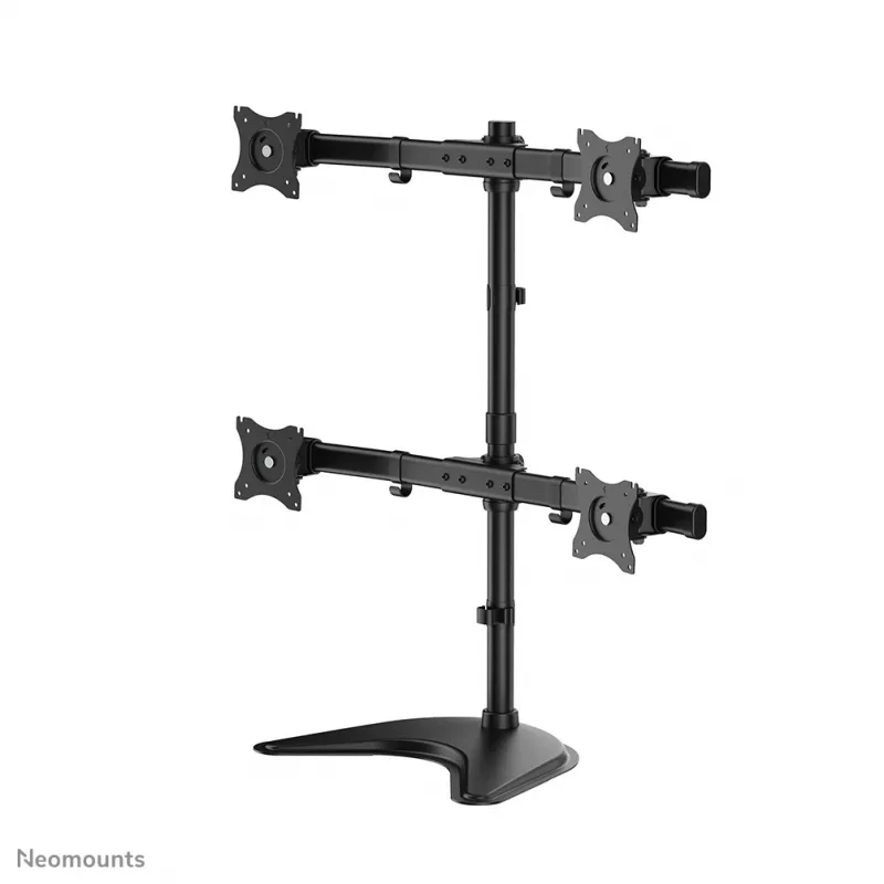 Neomounts NM-D335D4Schwarz Monitorhalterung 10-27 Zoll, Klemme/Freistehend/Tischdurchführung, 8 kg, 25.4 cm (10 Zoll), 68.6 cm (27 Zoll), 100 x 100 mm, Schwarz