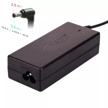 AKYGA Notebook-Netzteil - 19V/3,42A, 65W Leistung und 5,5 x 2,5 mm Stecker