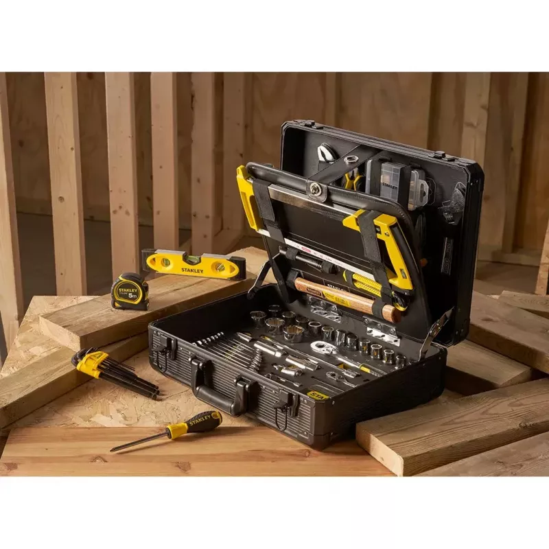 Mechaniker-Werkzeugsatz Stanley STMT98109-1 142 Werkzeuge Schwarz Gelb