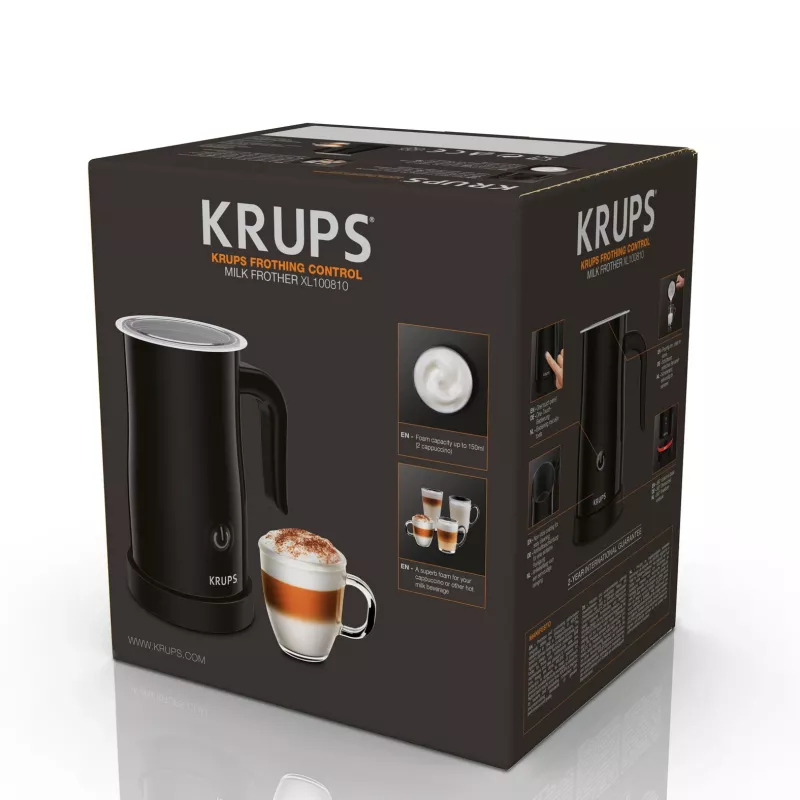Krups XL1008 Automatischer Milchaufschäumer/-erwärmer, schwarz