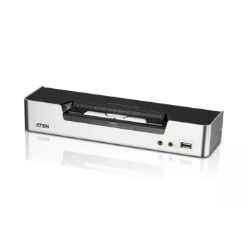 ATEN 2-Port USB DVI Dual-View KVM Switch mit Audio & USB 2.0 Hub (KVM-Kabel enthalten)