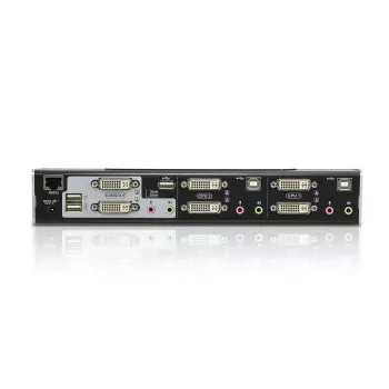 ATEN 2-Port USB DVI Dual-View KVM Switch mit Audio & USB 2.0 Hub (KVM-Kabel enthalten)