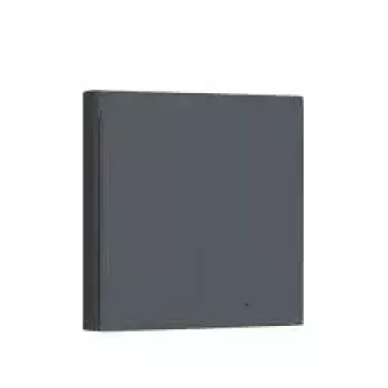 AQARA Smart Wall Switch H1 EU (Mit Neutralleiter, Doppelwippe) (WS-EUK04-G), Grau – Zigbee-Wandschalter mit Doppelrelais