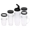 Tischmixer Adler AD 4084 Smoothie Set — 500 W (max. 1200 W), 0,7 l Glaskrug, abnehmbarer Behälter, schwarz