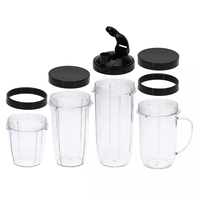 Tischmixer Adler AD 4084 Smoothie Set — 500 W (max. 1200 W), 0,7 l Glaskrug, abnehmbarer Behälter, schwarz