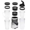 Tischmixer Adler AD 4084 Smoothie Set — 500 W (max. 1200 W), 0,7 l Glaskrug, abnehmbarer Behälter, schwarz