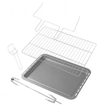 Mini-Backofen Adler AD 6030 — 30 L / 1500 W, mechanischer Timer, Drehspieß, 230 °C, freistehend, schwarz