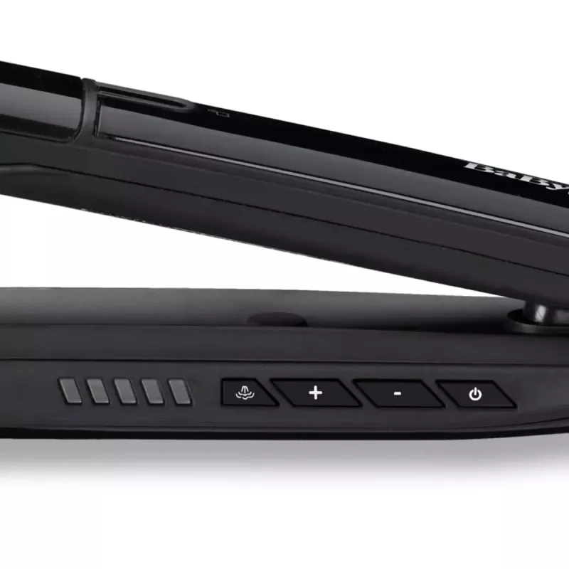 Glätteisen BABYLISS ST496E — Dampf-Styler mit breiten Keramikplatten 39×100 mm, 150–230°C, 67 W, 2,5 m schwenkbares Kabel