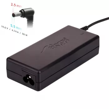 Netzteil Akyga AK-ND-10 90W 19V 4,74A AC-DC Laptop-Netzteil, 1,2m Kabel, Schwarz