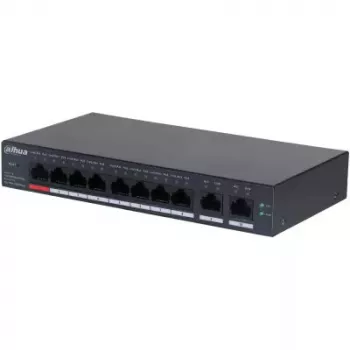 Dahua Technology DH-CS4010-8ET-110 Netzwerk-Switch Managed L2 Fast Ethernet (10/100) Power over Ethernet (PoE) Schwarz