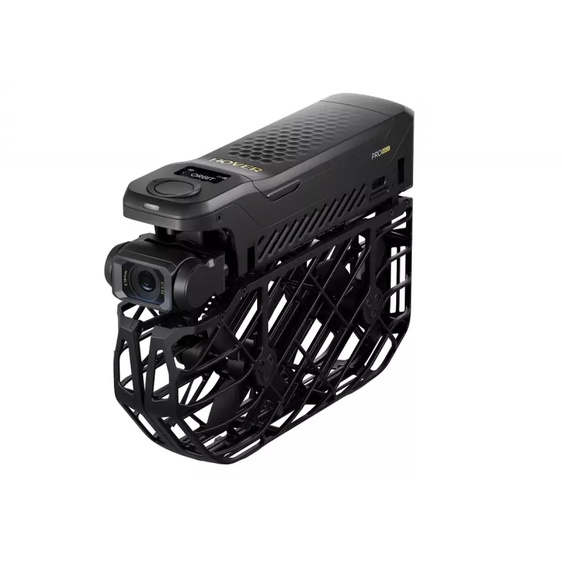 Drohne HOVERAir X1 ProMax — 4 Rotoren, 48-MP-Kamera, 7680×4320 Video, 16,6 m/s, 1000 m Reichweite, 1920 mAh, 64 GB interner Speicher, Schwarz