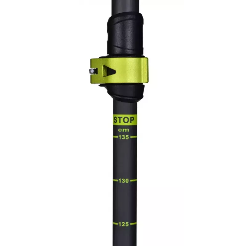 Trekkingstöcke Viking Carbo Lite Schwarz Lime, 175 cm, Carbon, 610 g