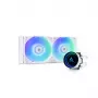All-in-One-Flüssigkühler CHIEFTEC ICEBERG 240-RGB-W – 240-mm-Radiator, 2 x 120-mm-RGB-Lüfter, weiß