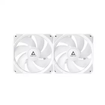 All-in-One-Flüssigkühler CHIEFTEC ICEBERG 240-RGB-W – 240-mm-Radiator, 2 x 120-mm-RGB-Lüfter, weiß