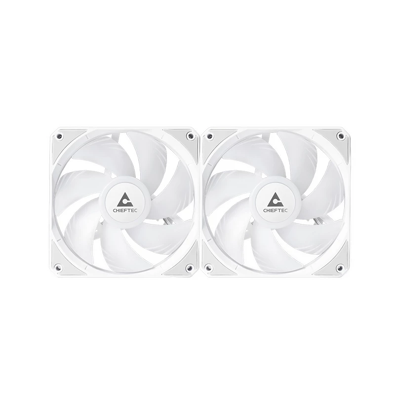 All-in-One-Flüssigkühler CHIEFTEC ICEBERG 240-RGB-W – 240-mm-Radiator, 2 x 120-mm-RGB-Lüfter, weiß